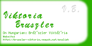 viktoria bruszler business card